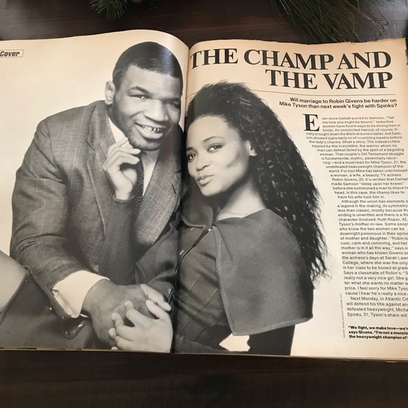 VTG People Magazine June 27 1988 Mike Tyson & Robin Givens The Harder Th… - Picture 3 of 15